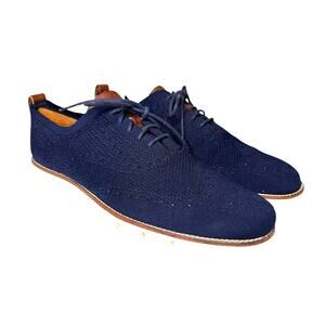 Cole Haan ZERØGRAND Stitchlite Wingtip Oxford Shoes Navy Blue Men’s 12M